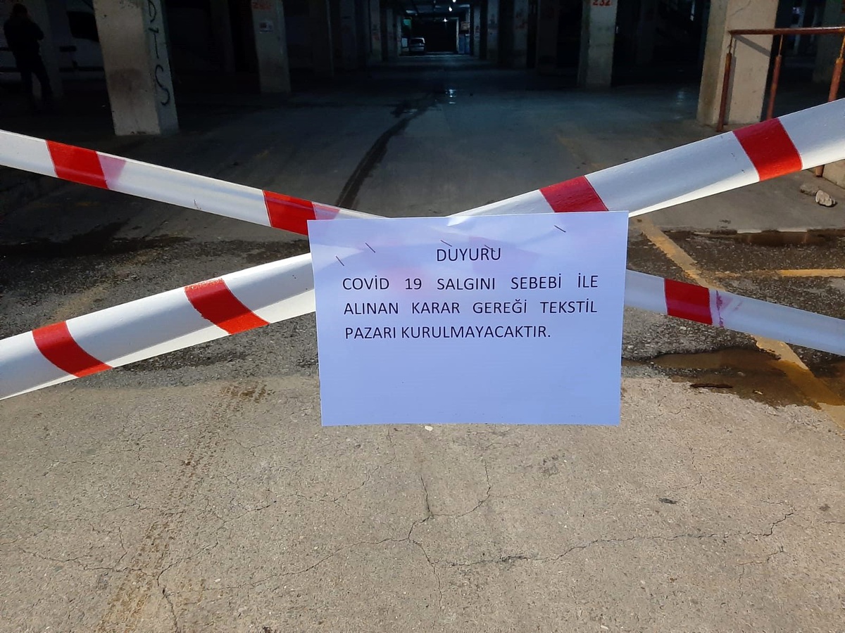 Karşıyaka\'nın pazarlarında koronavirüs önlemleri!