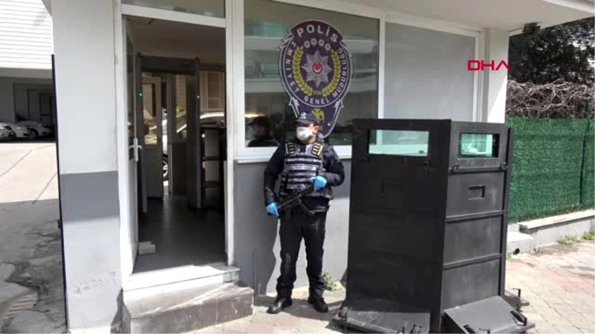 MUĞLA Marmaris\'te polis merkezlerinde koronavirüs önlemi