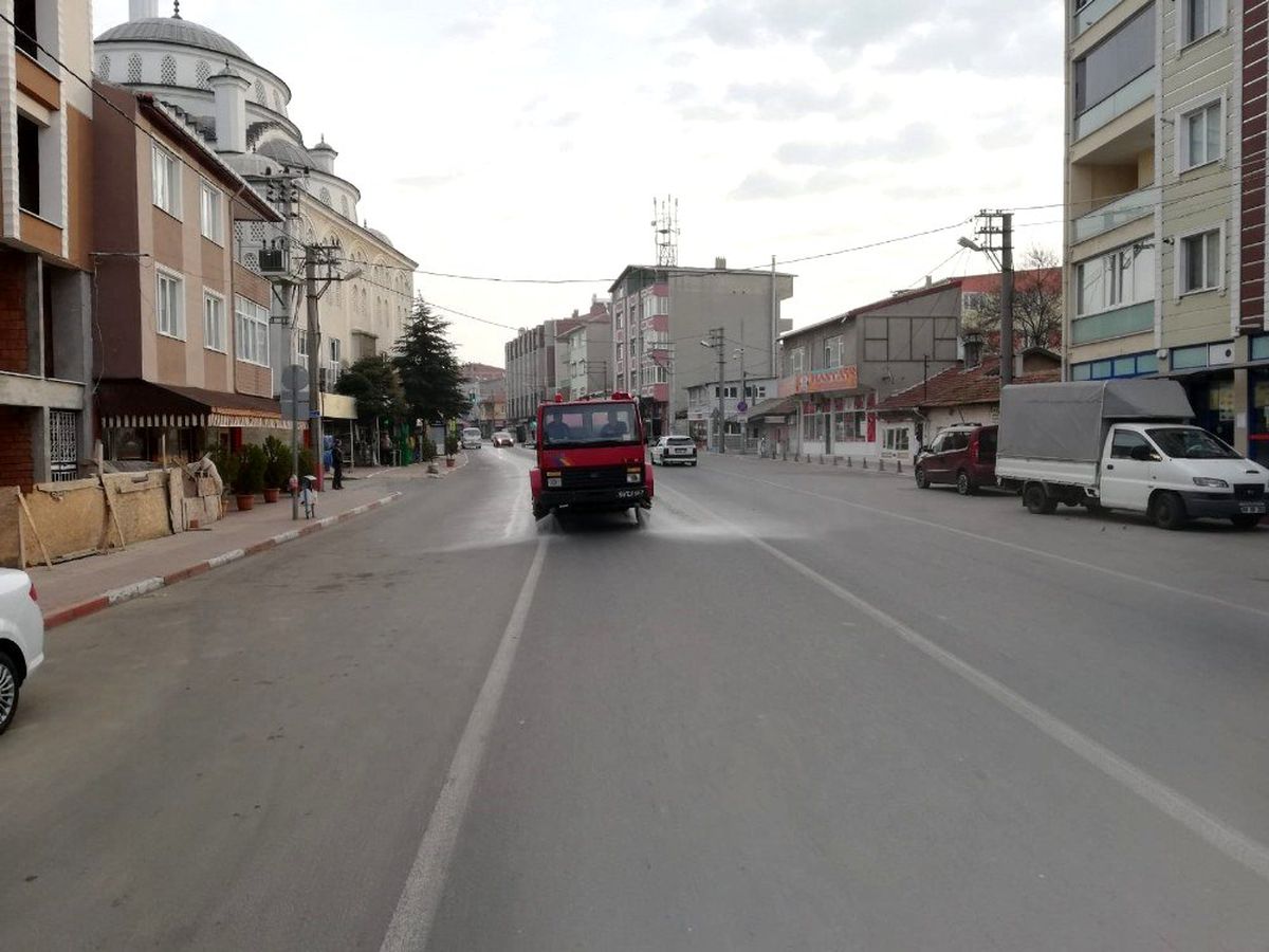 Muratlı\'da sokak sokak dezenfekte çalışmaları