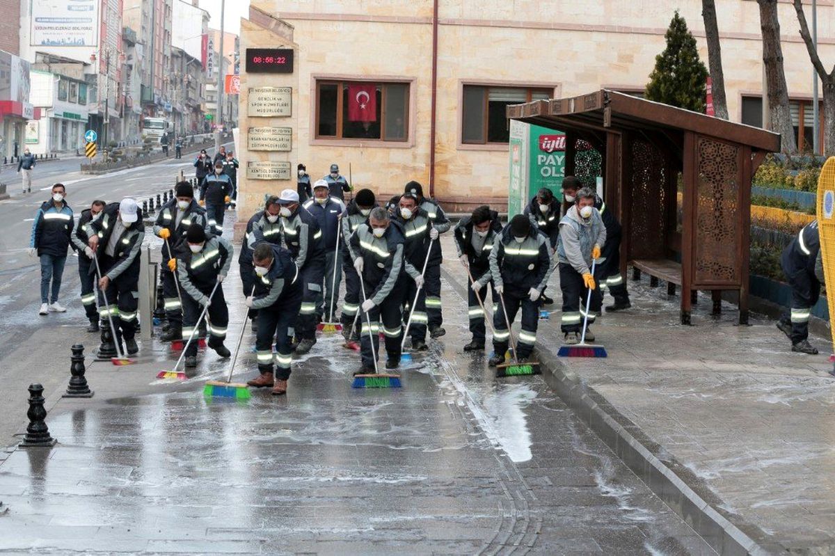 Nevşehir\'de dezenfekte seferberliği sürüyor