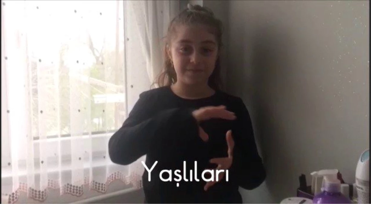 Öğrenciler işaret diliyle \'Evde kal Türkiye\' videosu hazırladı