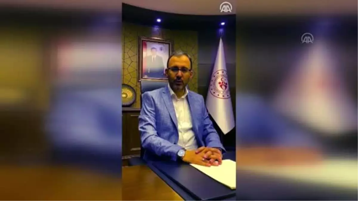 Bakan Kasapoğlu\'ndan "evde kal" çağrısı