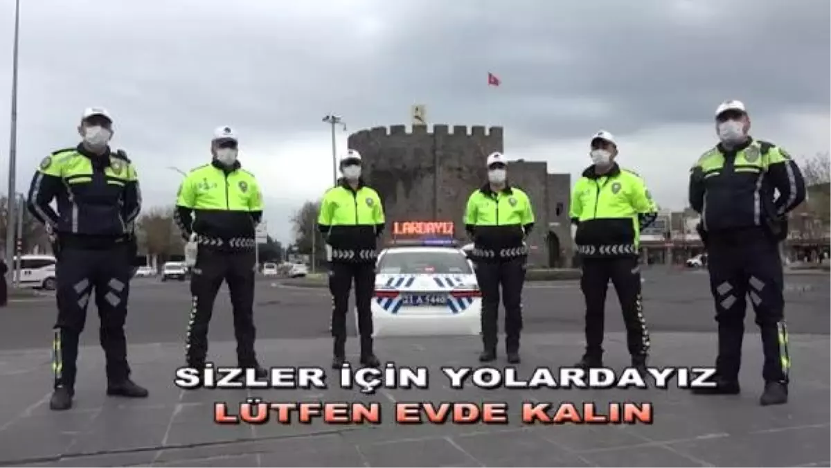 Diyarbakır polisinden \'evde kal\' klibi