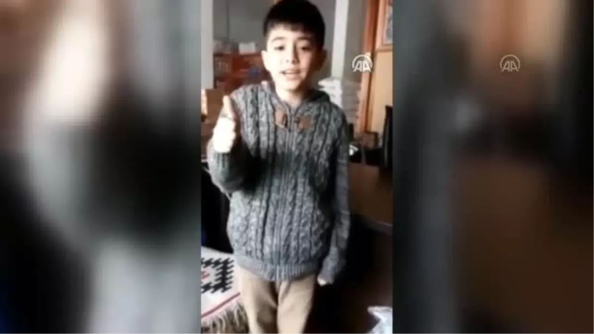 Giresunlu ilkokul öğrencilerinden videolu "Evde kal" çağrısı