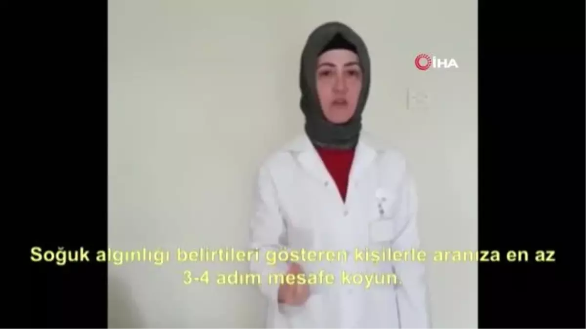 İşaret dili ile korona virüse karşı alınacak 14 kural anlatıldı