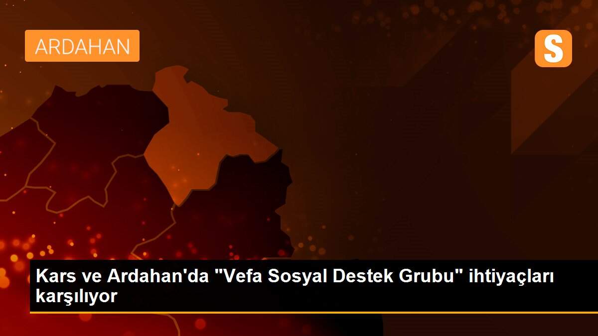 Kars ve Ardahan\'da "Vefa Sosyal Destek Grubu" ihtiyaçları karşılıyor