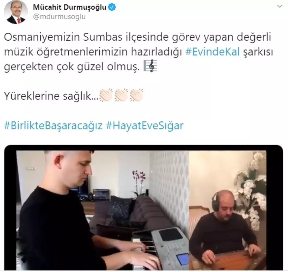 Ak Partili vekilden "EvindeKal" şarkısına destek