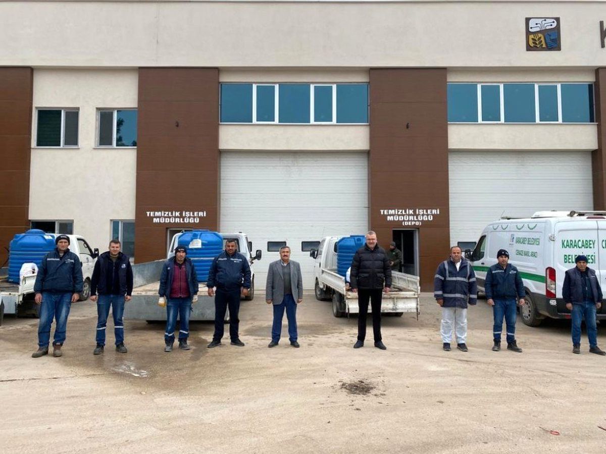 Başkan Özkan\'dan personele destek ziyareti