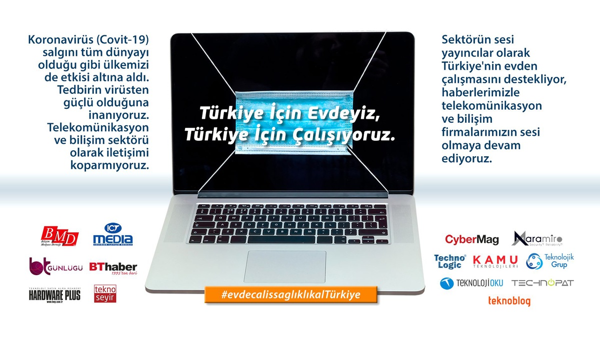 Bilişim medyasından "evde kal" çağrısı
