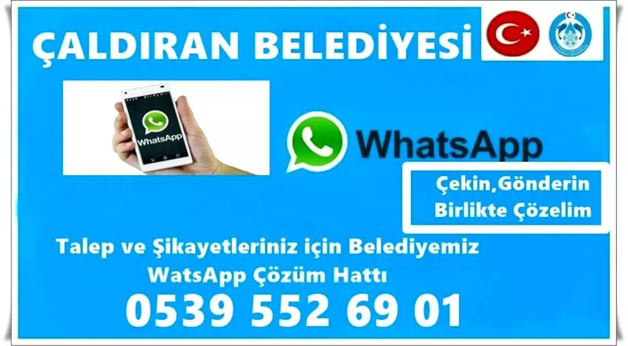 Çaldıran Belediyesinden korona virüsü salgınına karşı \'WhatsApp\' hattı kuruldu