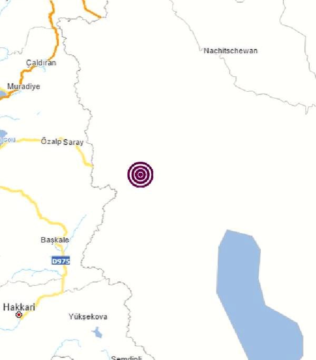 İran\'da 4.4 büyüklüğündeki deprem; Van\'da da hissedildi