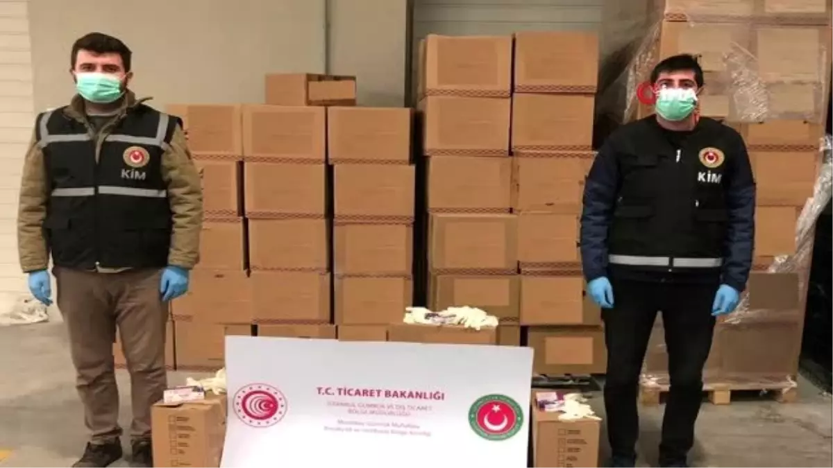 Kaçak yolla yurt dışına çıkarılmak istenen 86 bin adet tıbbi eldiven ele geçirildi