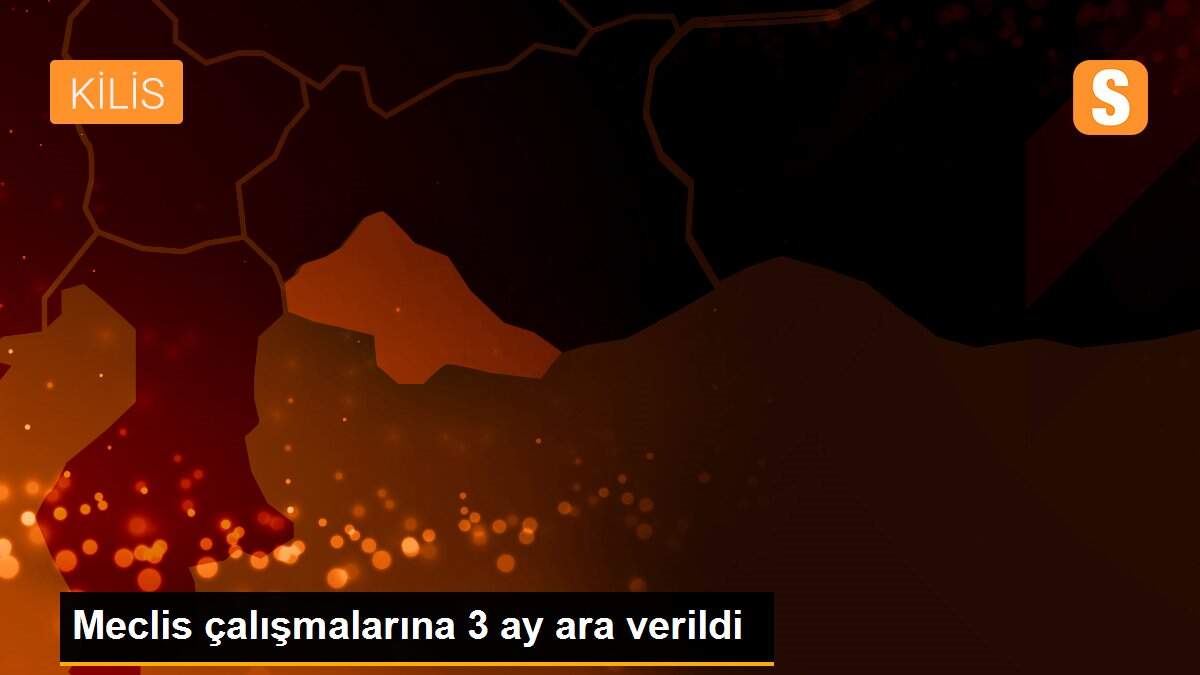 Meclis çalışmalarına 3 ay ara verildi
