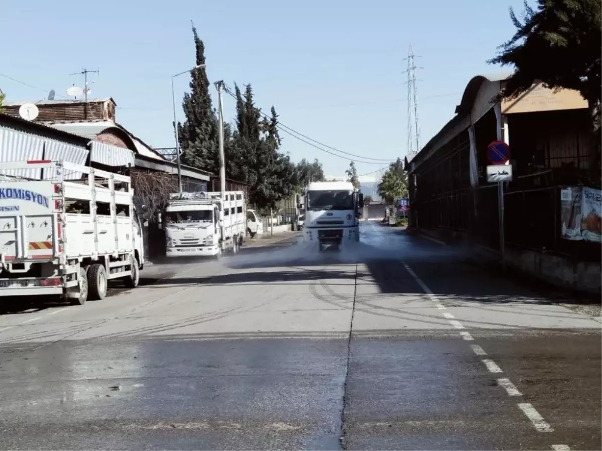 Mersin Hali her gün dezenfekte ediliyor