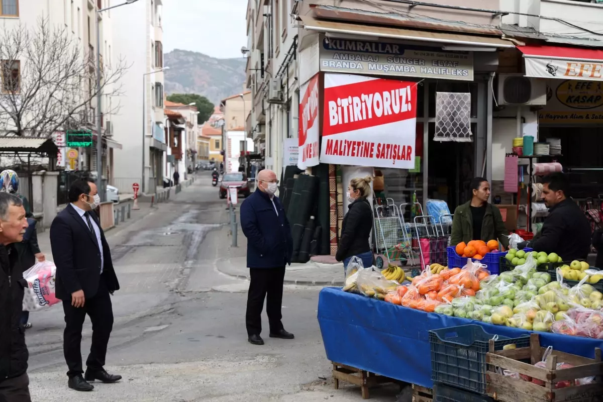 Perşembe pazarına koronavirüs denetimi