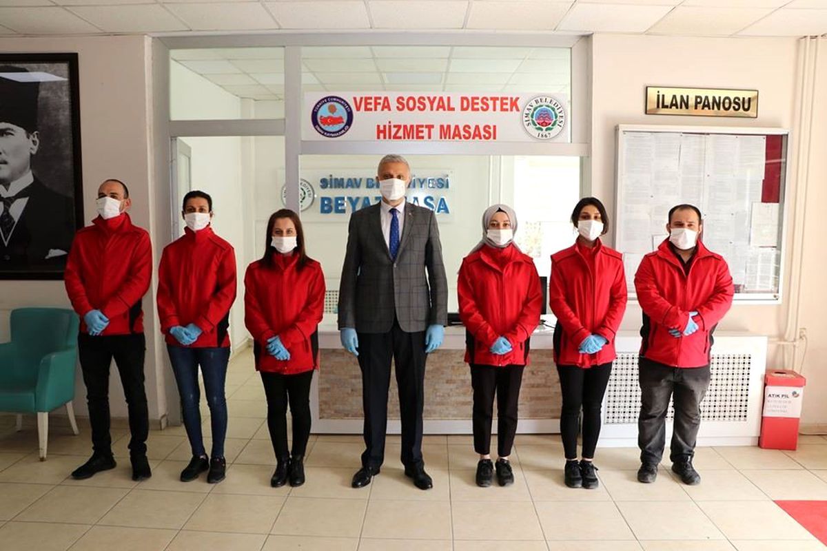 Simav\'da \'Alo Vefa Sosyal Destek\' hattı