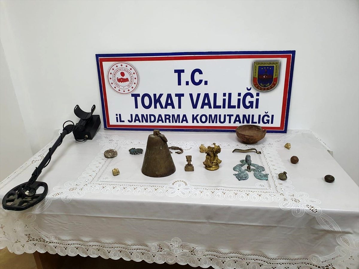 Tokat\'ta tarihi eser operasyonunda bir şüpheli yakalandı