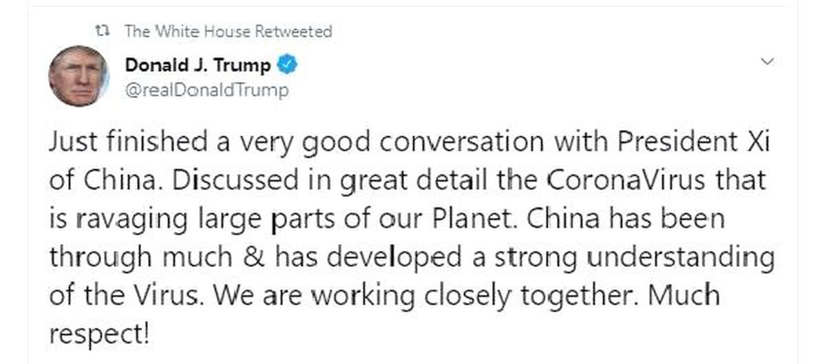ABD Başkanı Donald Trump virüse karşı Çin ile birlikte çalışacaklarını açıkladı