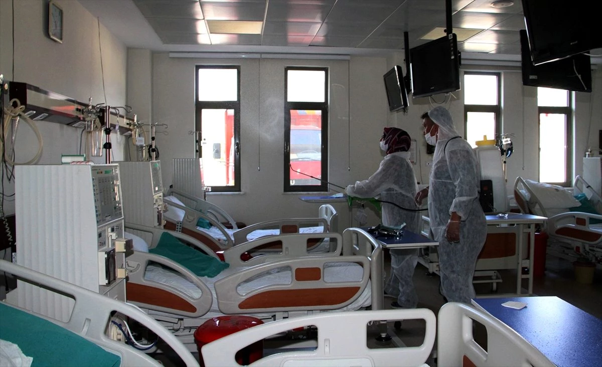 Beypazarı Devlet Hastanesi koronavirüse karşı dezenfekte edildi