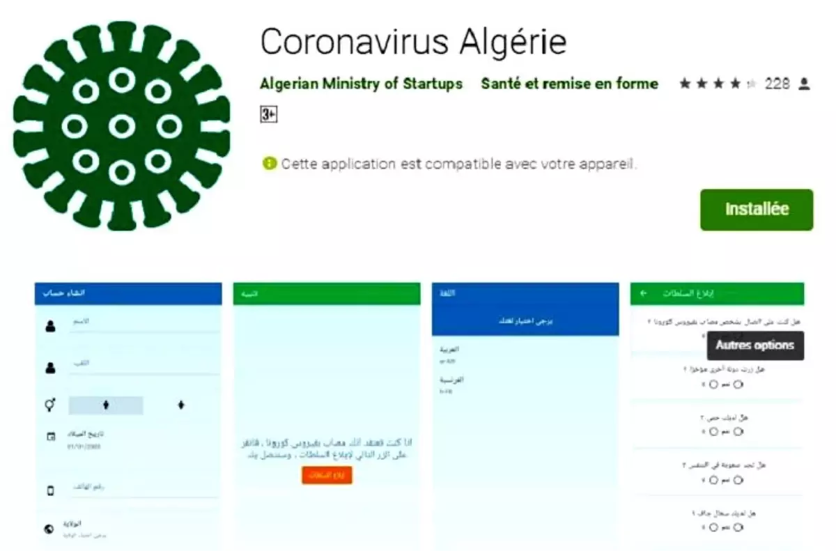 Cezayir\'den korona virüsle mücadelede mobil uygulama