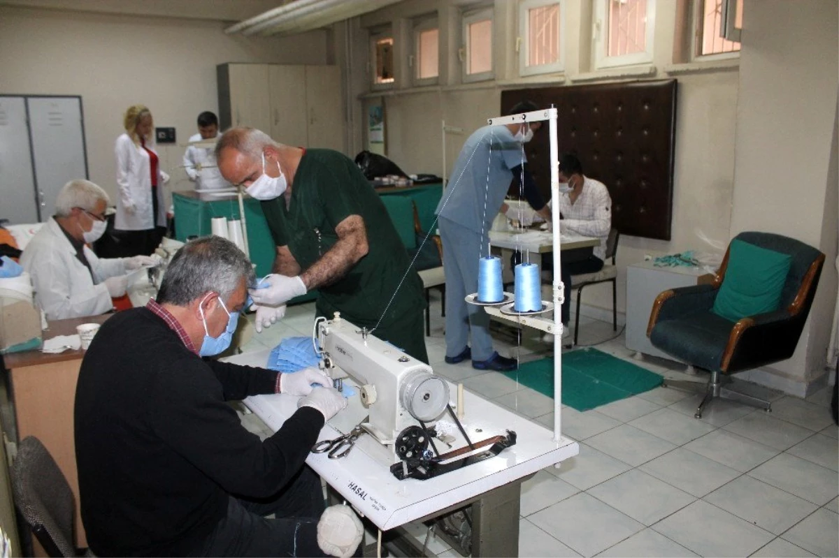Diyarbakır\'da bir hastane daha kendi maskesini üretmeye başladı