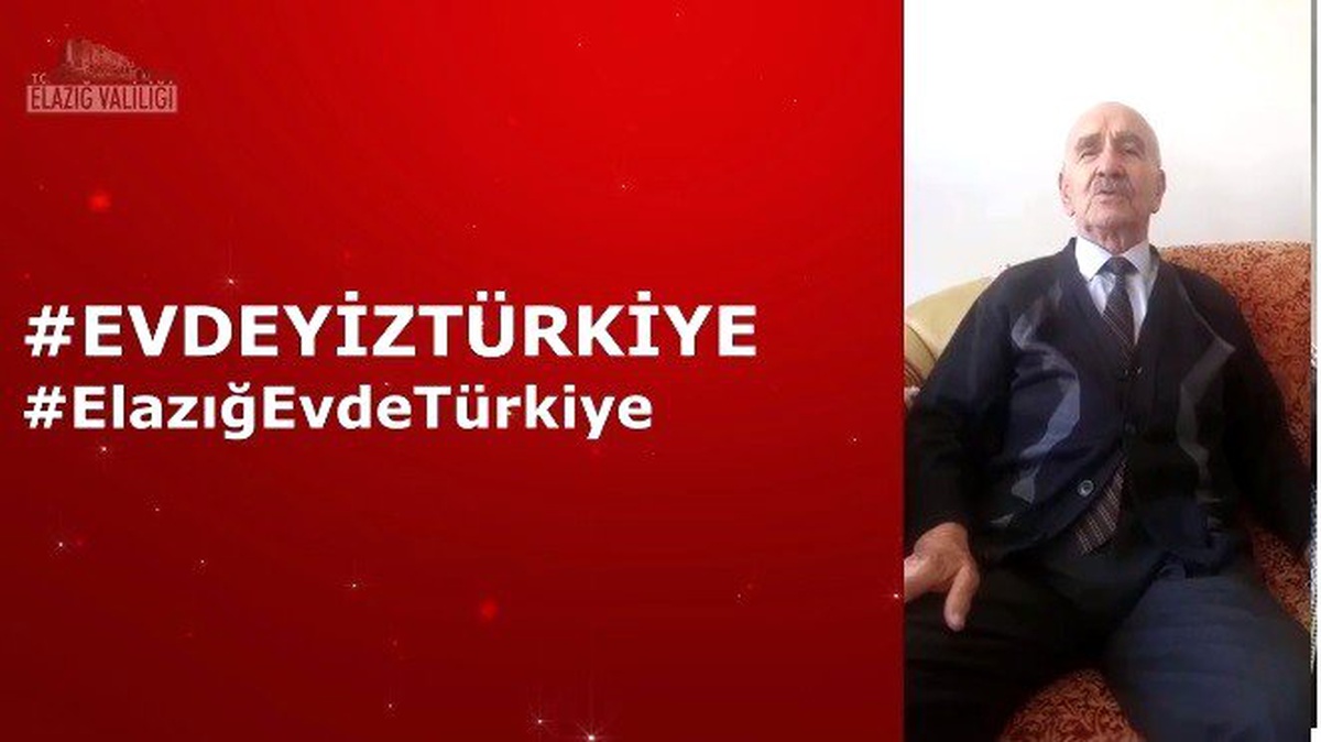 Elazığlı yaşlılardan "Evimdeyim Türkiye" klibi