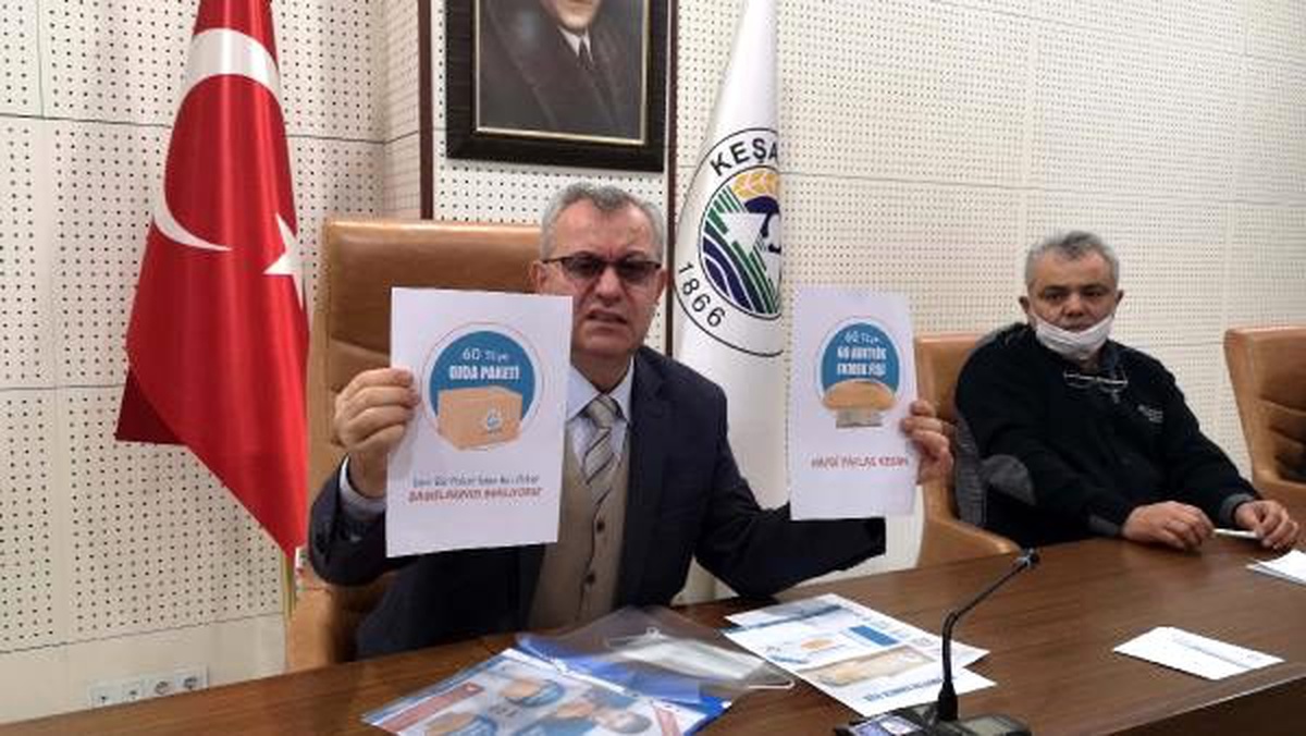 Keşan\'da 100 bin ekmek ve 1000 gıda paketi dağıtılacak