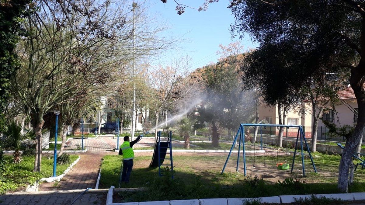 Koçarlı\'da dezenfekte edilmeyen yer kalmadı