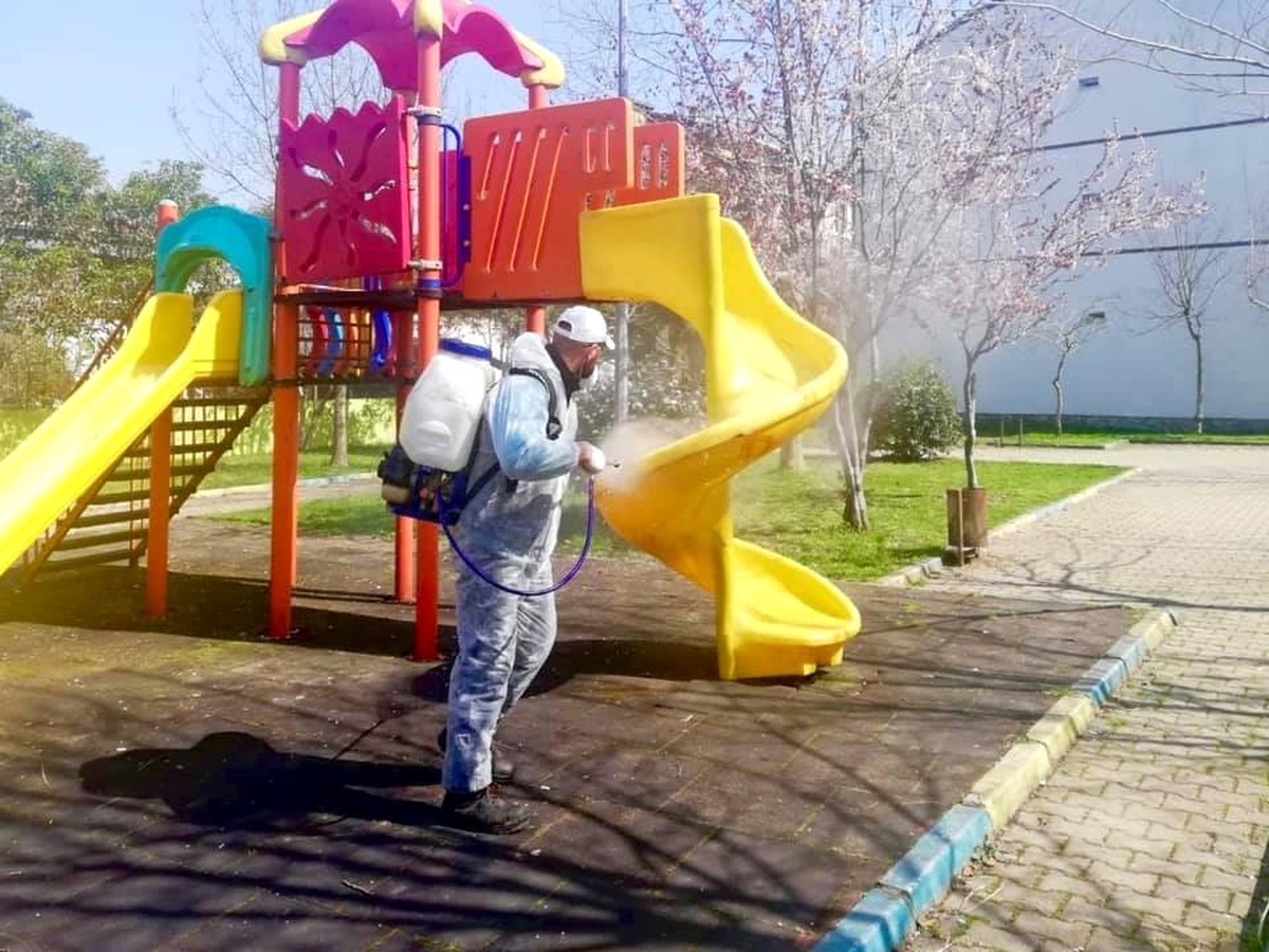 Körfez\'de oyun grupları dezenfekte ediliyor