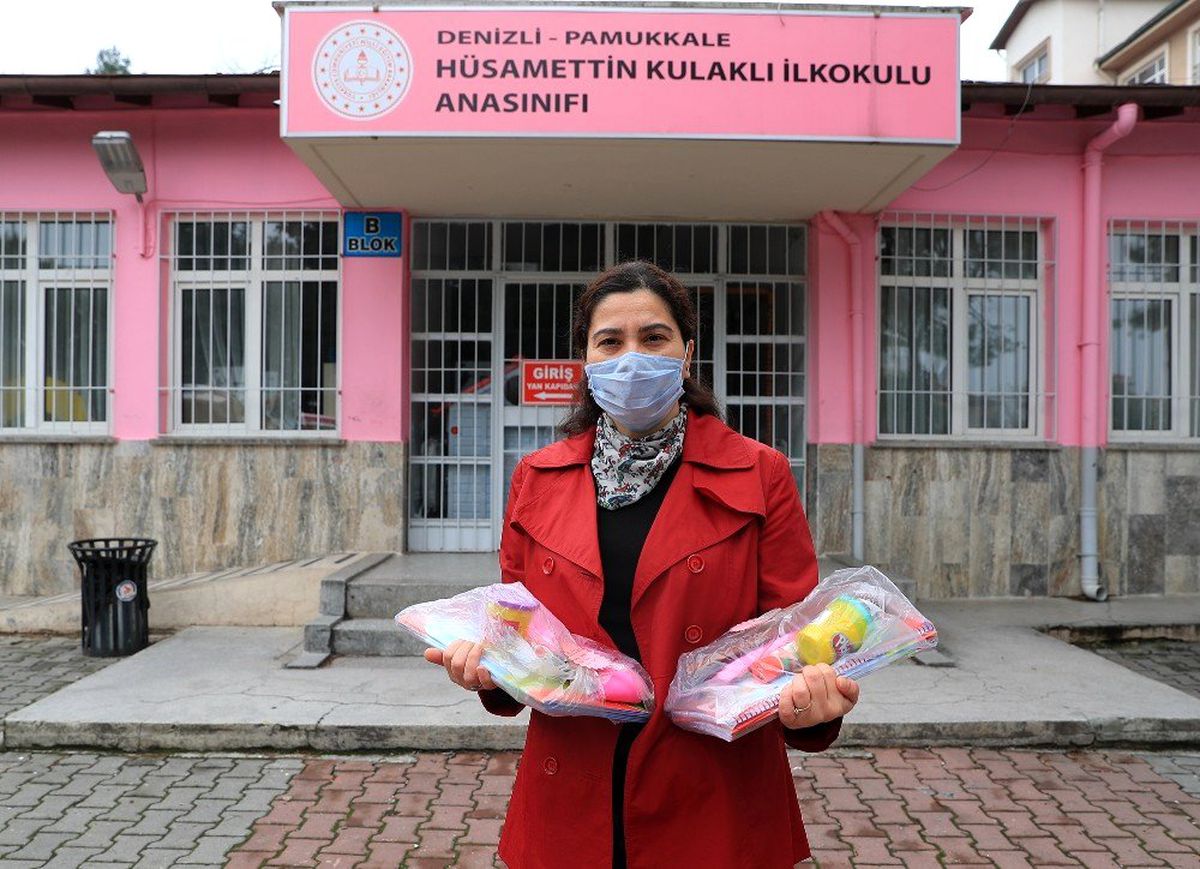 Korona virüs eğitim aşkını engelleyemedi
