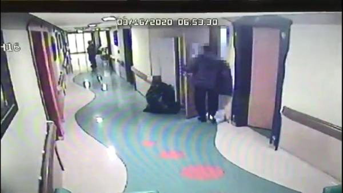 Avcılar\'da hastaneden röntgen cihazı çalan şüpheli kamerada