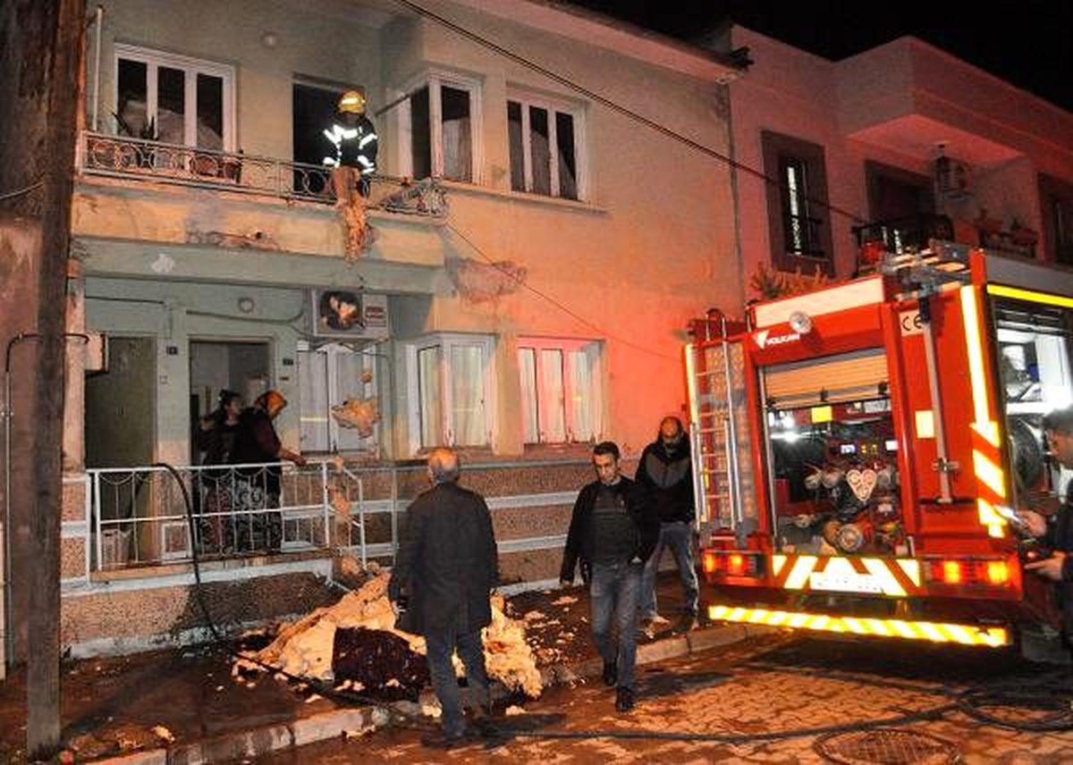 Bacadan düşen kıvılcım yatağı tutuşturdu