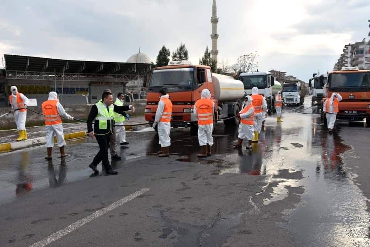 Bağlar Belediyesinden dezenfekte rekoru