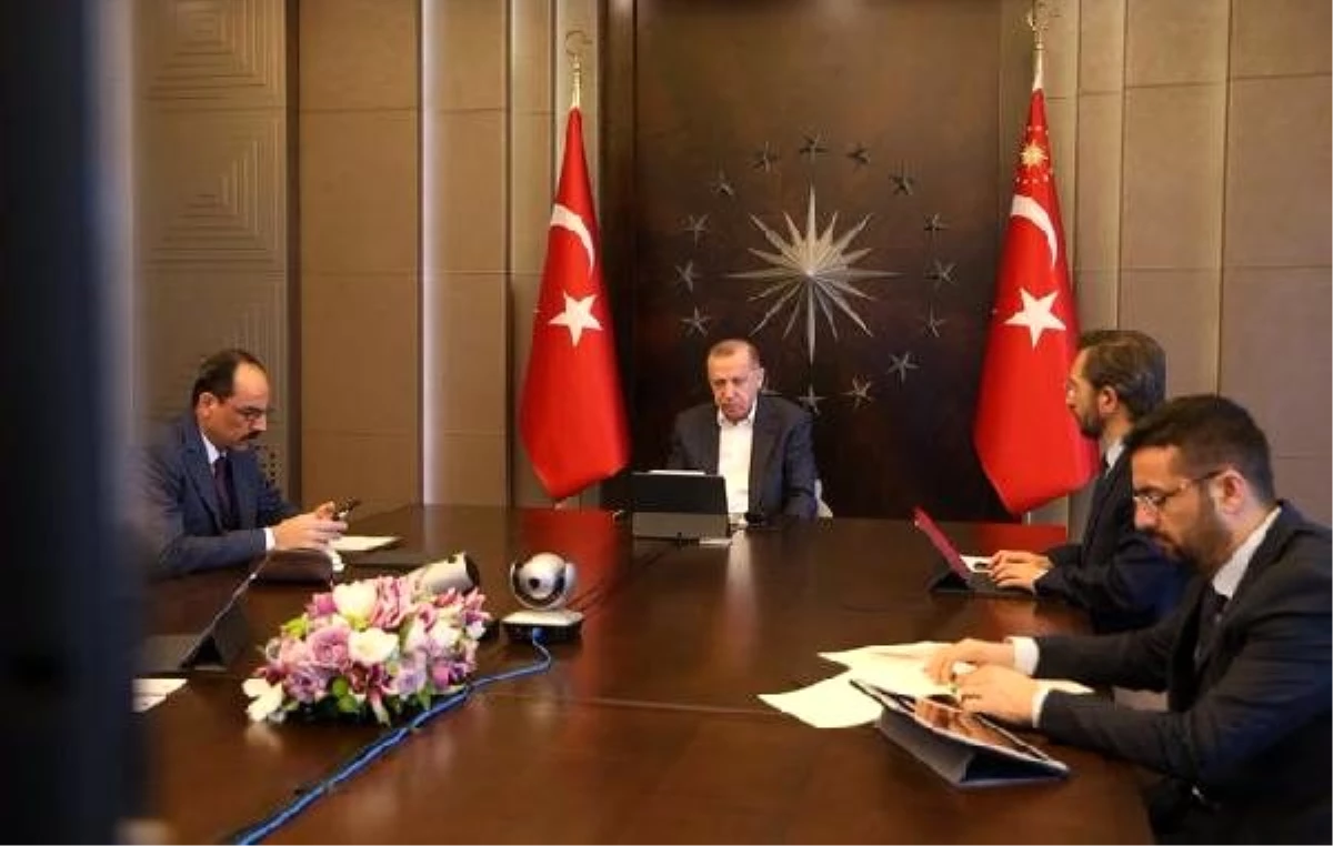 Cumhurbaşkanı Erdoğan MİT Başkanı Fidan\'la video konferans yoluyla görüştü