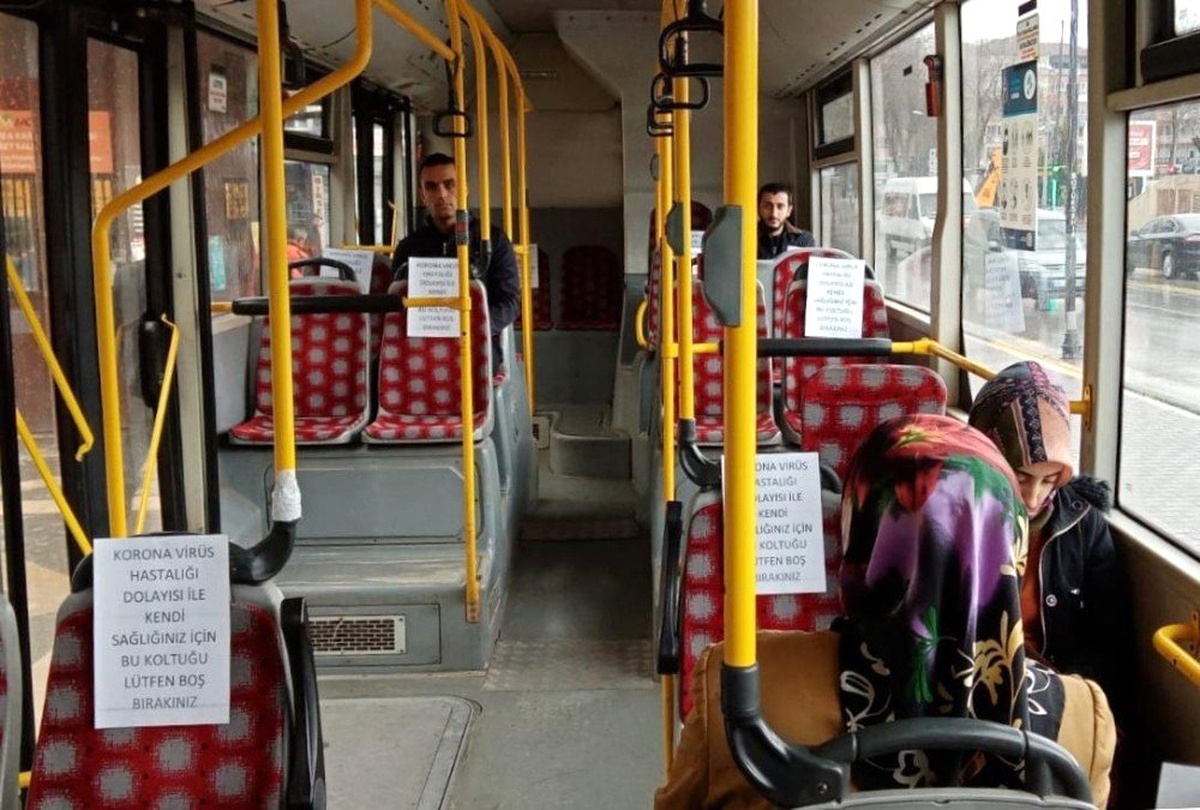 Malatya\'da otobüslerde "sosyal mesafe" düzenlemesi