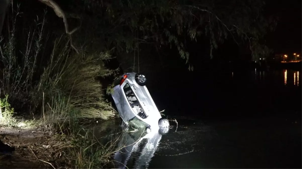 Otomobille ırmağa uçan sürücünün cesedi 2 saat sonra bulundu