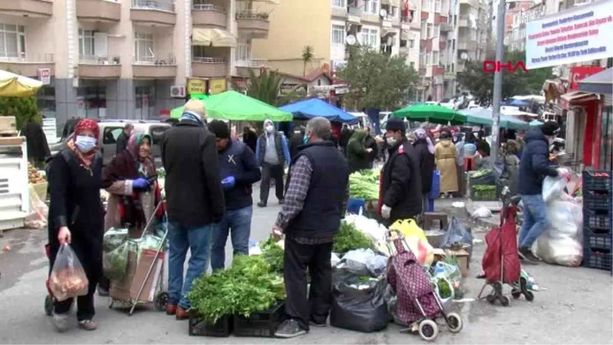 Samsun\'da mesire, park ve sahiller bomboş, pazar yeri hareketli