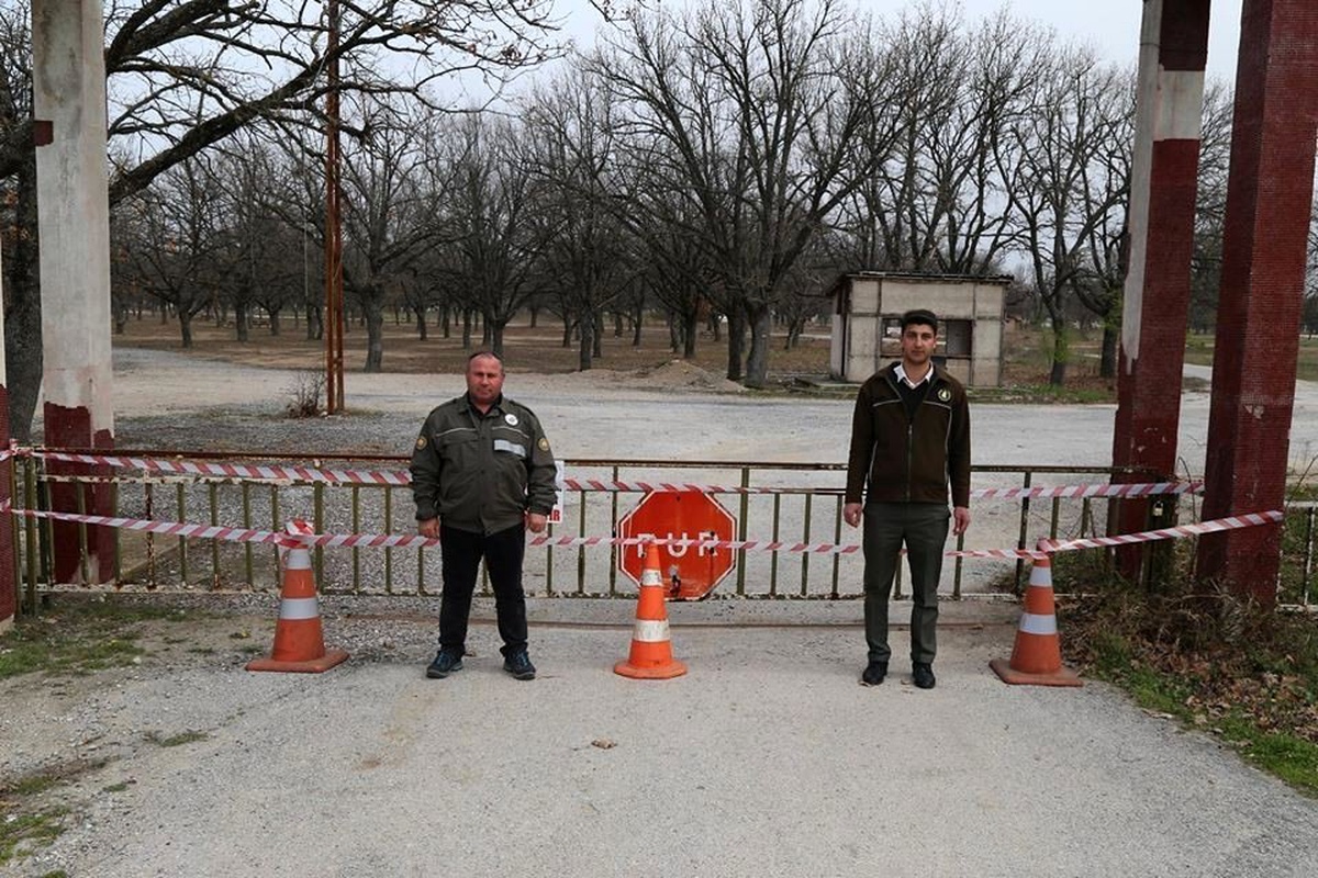 Tabiat parkı ziyaretçilere kapatıldı