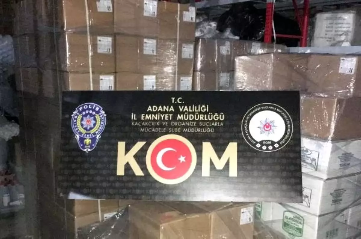 Adana\'da kaçak el dezenfektanı ve cinsel içerkli ürün ele geçirildi