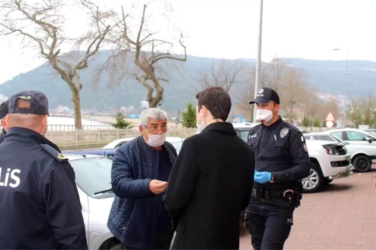 Cide\'de kurallara uymayan 65 yaş üstü vatandaşlara ceza yağdı