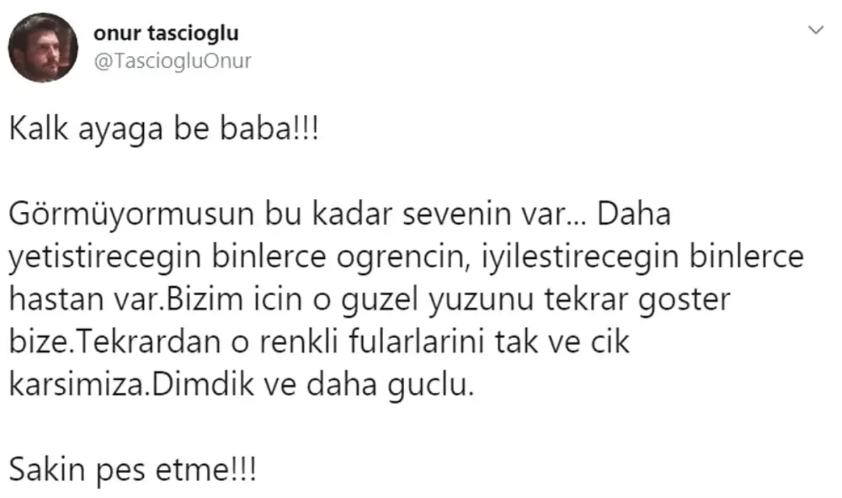 Dahiliye Profesörü Cemil Taşcıoğlu\'nun oğlundan duygulandıran paylaşım