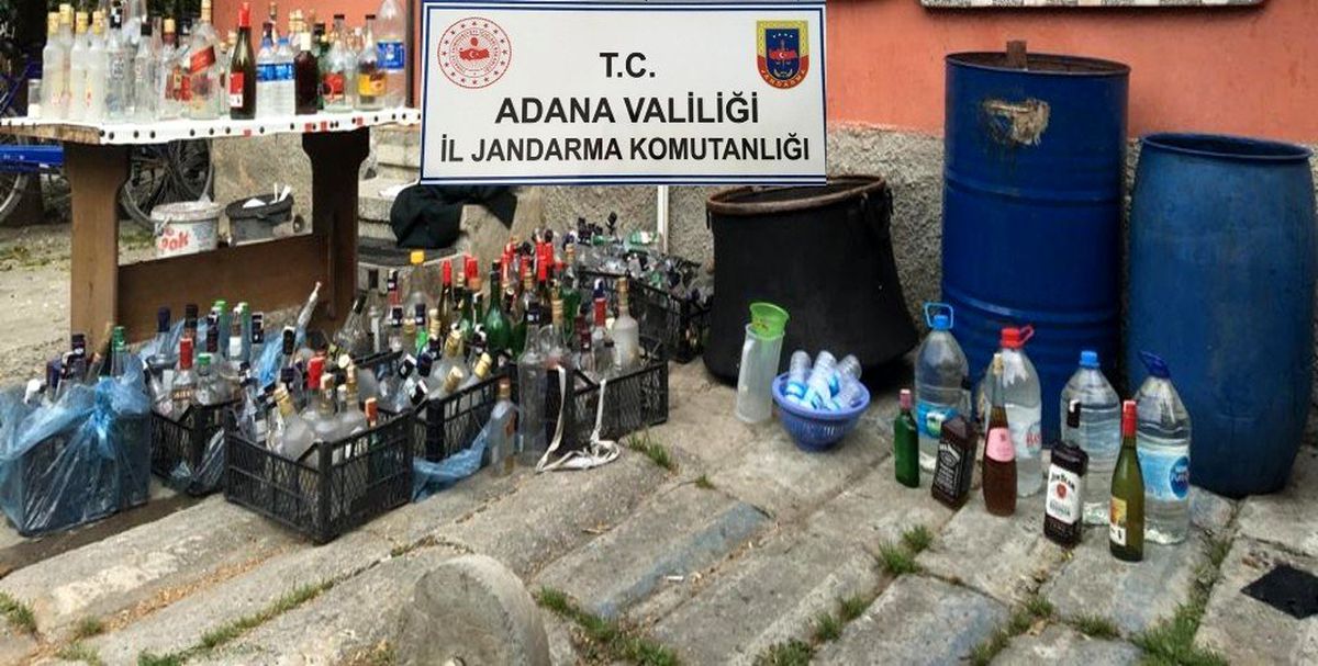Adana\'da kaçak içki operasyonu