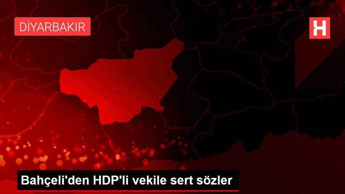 Bahçeli'den HDP'li vekile sert sözler