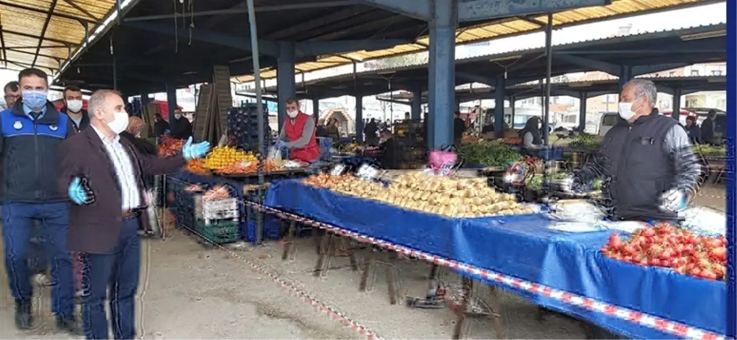 Başkan Akyol\'dan pazarcı esnafına denetim