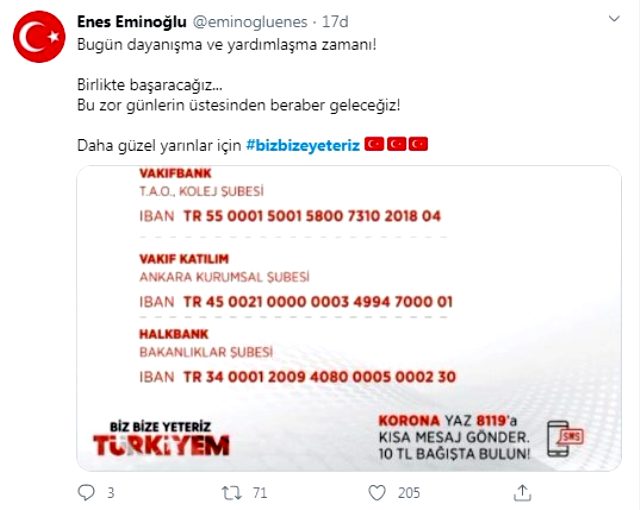 Cumhurbaşkanı Erdoğan'ın başlattığı 'Biz bize yeteriz Türkiyem' kampanyası sosyal medyada gündem oldu