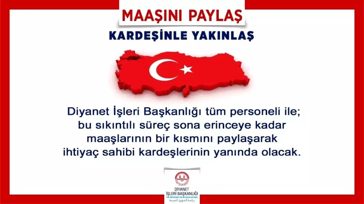 Diyanet İşleri Başkanı Erbaş\'tan yardım kampanyası