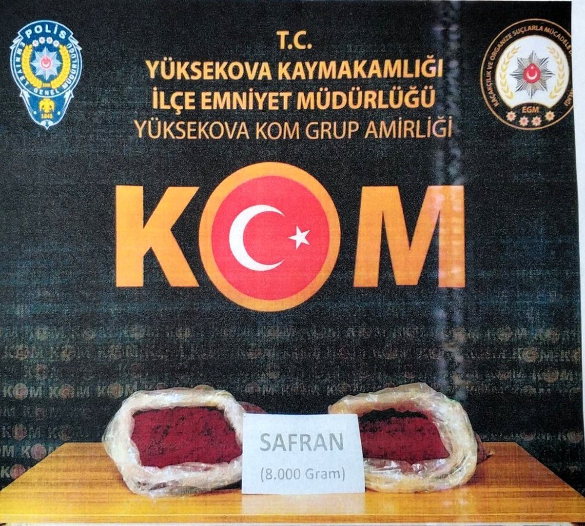 Hakkari\'de safran ve trüf mantarı ele geçirildi