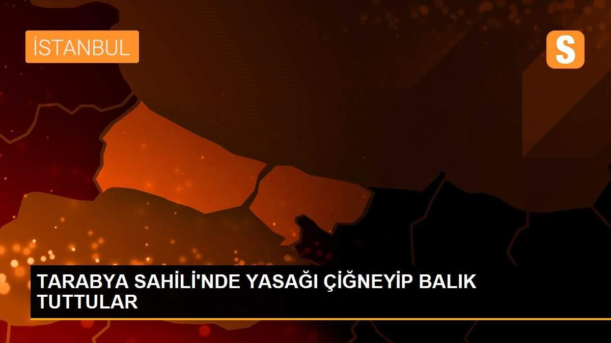 TARABYA SAHİLİ\'NDE YASAĞI ÇİĞNEYİP BALIK TUTTULAR