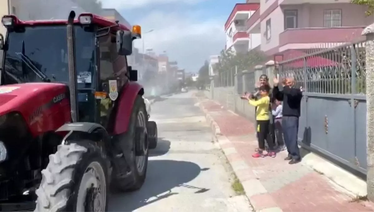 Tarsus Belediyesine, sağlık çalışanları ve vatandaştan alkışlı teşekkür