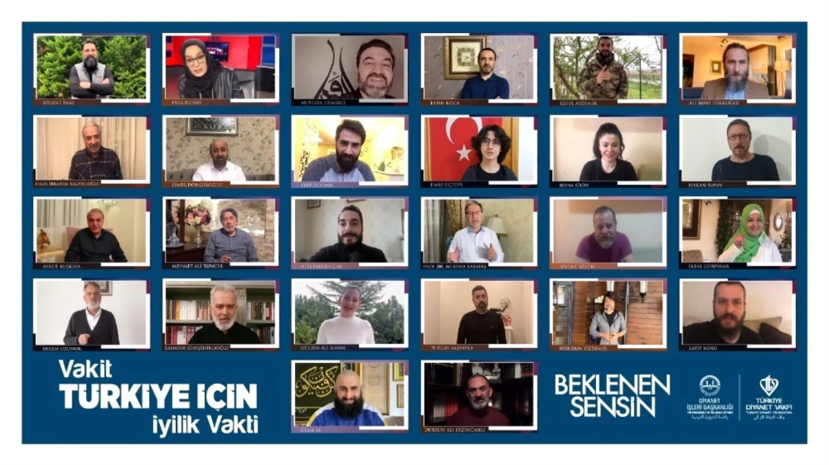Ünlü isimlerden "Vakit Türkiye İçin İyilik Vakti" kampanyasına destek